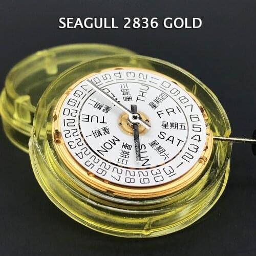 Seagull Mechanical Watch Movement 2836-2 Golden Day/Date Self-winding Automatic Movt Eta 2836 Clone Tianjin Watch Accessories