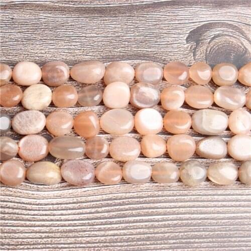 Lan li Fashion jewelry 6x8 8x10 mm Amorphous sunstone loose beads DIY bracelet necklace and accessories
