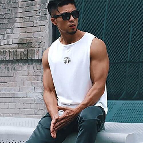Mens Workout Mesh Casual Tank Top New Fitness Summer Fashion Singlet Quick Dry Vest Clothing Bodybuilding Sleeveless Shirt