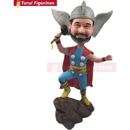 Thor Personalized Gift Thor Christmas Thor Bobble Head Thor Birthday Cake Topper Husband Boyfriend Son Boss Birthday Gift Christ