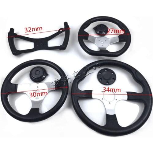 Steering wheel With Cap Assy Fit For DIY Go Kart Buggy Karting ATV UTV Bike Accessories