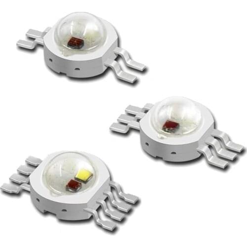 Free shopping 20PCS/lot 1W 3W RGB LED Diode 6Pins light chip High Power 3w RGB Diode Epistar Chip 3Years quality guarantee