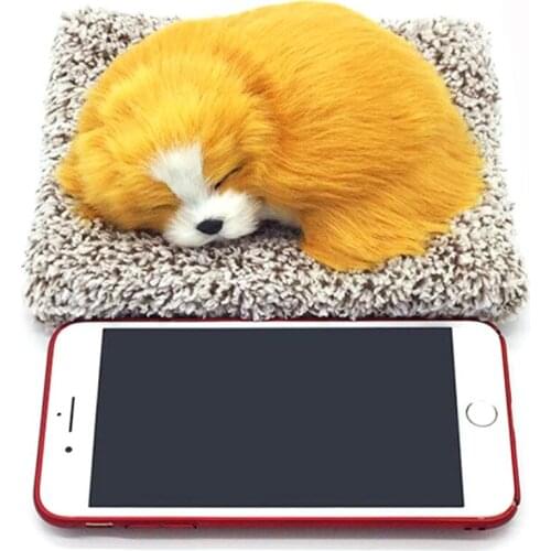 Car Ornaments Creative car decoration Simulation dog Labrador Golden dog Plush Toys size 130*170mm freeshipping