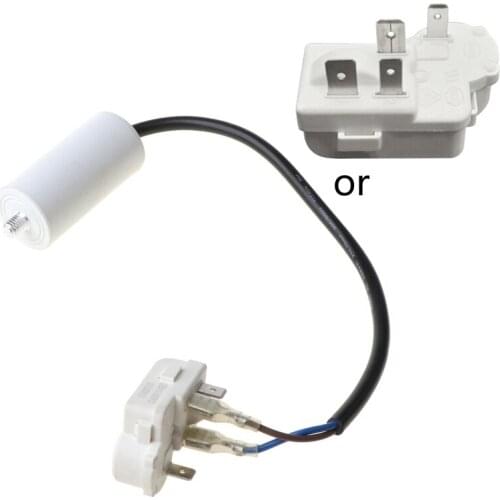 Universal Refrigerator Compressor PTC Starter Relay Protector for Refrigerators Accessories White