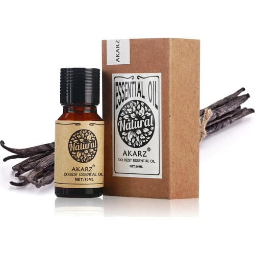 AKARZ Famous brand natural aromatherapy Vanilla essential oil Stable emotion Antidepressant Ease of mind Vanilla oil