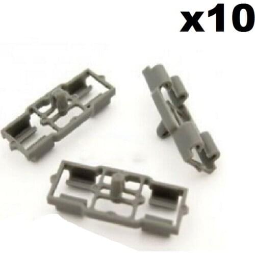 10x For Grey Plastic Clips for BMW Door Bonnet Boot Trunk Weatherstrip Rubber Seal