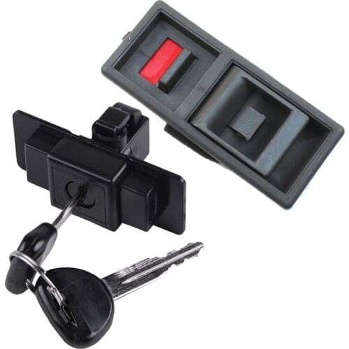 2 Pcs Car Accessories for Mitsubishi: 1 Pcs MB846665 Glove Box Lock Key & 1 Pcs Car Rear Back Tailgate Door Handle