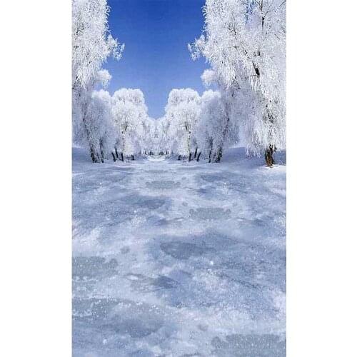 5x7 Christmas Photography Background Newborn White Snow Ice Blue Red Star Backdrop for Xmas Party Family Photo Booth Props