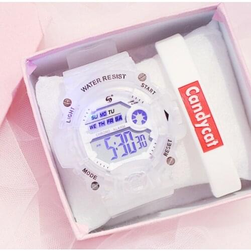 Silicone Women Men Digital Watches Fashionable Ladies Led Wristwatches Waterproof Watch Relogio Feminino Drop Shipping Clock