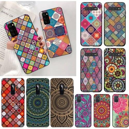 Mandala Flower Pattern Phone Case for Samsung Galaxy S20 FE plus Ultra S6 S7 edge S8 S9 plus S10 5G lite 2020