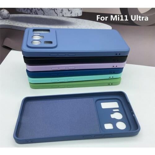 For Xiaomi Mi 11 Ultra Mobile Phone Liquid Silicone Case Luxury Fashion Armor Shockproof Smartphone Cover for Redmi Note 10 Pro