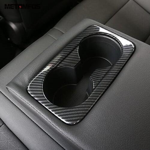 For Kia Forte Cerato k3 2019 2020 2021 Rear Seat Cup Holder Water Bottle Decoration Frame Sticker Inner Accessories Car Styling