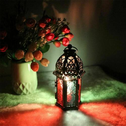 Rustic Lantern Hurricane Tealight Pillar Candle Holder Lamp Stand Party Decor