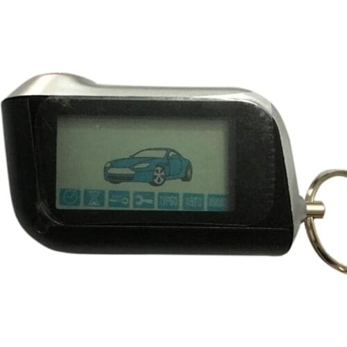 Horizontal A93 For Russin Version StarLine A93 TWO way Car Alarm System LCD Remote Control Keychain Fob