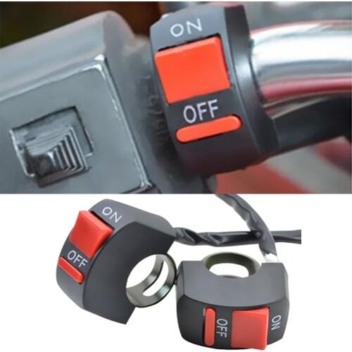 Motorcycle Handlebar Mount On-Off Button Switch Double Flash Dangerous Lamp Switch Controller Switch motor bike accessories
