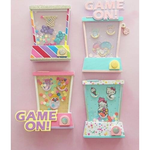 KSCRAFT 80s Waterful Game Shaker Metal Cutting Dies Stencils for DIY Scrapbooking Decorative Embossing DIY Paper Cards