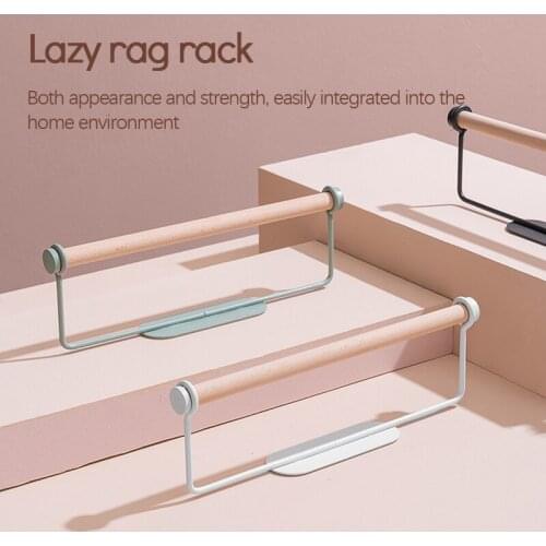 Multifunctional Kitchen Roll Paper Towel Iron Hanging Rack Fresh-keeping Film Bathroom Bath Towel Storage Holder Organizers