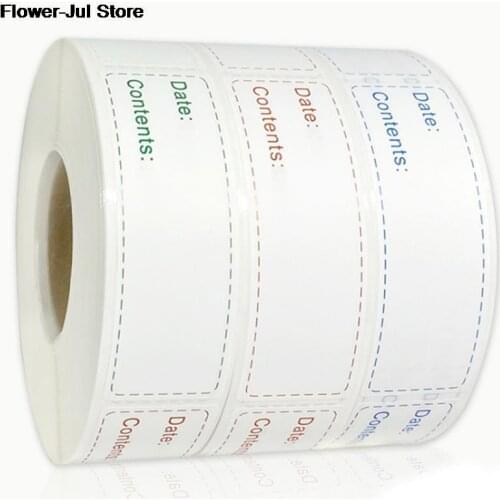 150pcs/roll Kitchen Sticker Refrigerator Freezer Food Storage Date Content Label 3 Styles