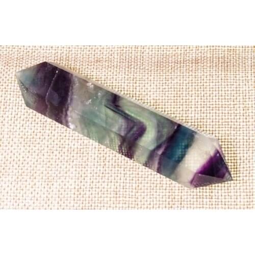 Natural Rainbow Double Terminated Fluorite Quartz Crystal Point Fluorite Obelisk Tower Fluortite Wands Valentines gift for her