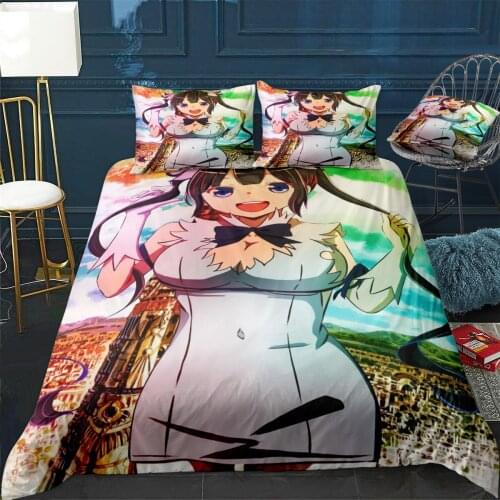 Hestia Danmachi Anime Duvet Cover Comfortable Quilt Home Decora Design Universal Bedding Set Bedclothes+Pillowcase 3pcs