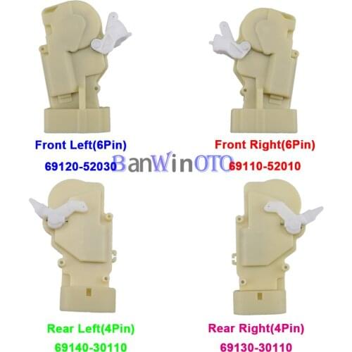 4pcs/Set Door Lock Actuator Front /Rear/Right/Left Side For Lexus RX300 GS400 Scion xB 98-05 69120-52030 69140-30110 69130-30110
