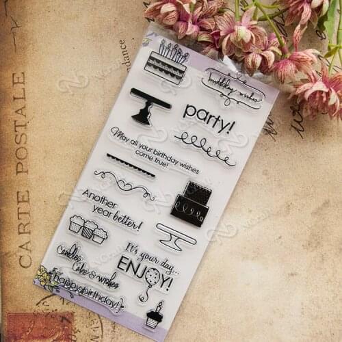 Transparent Clear Silicone Stamp/Seal for DIY Scrapbooking/photo Album Decorative Card Making T2211