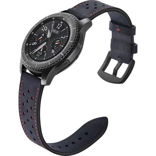 Newest Watch Straps For Huawei Watch 2 Pro Genuine Leather Watch Band For Samsung Gear S3 Classic Frontier Huami 22mm Watchandbs