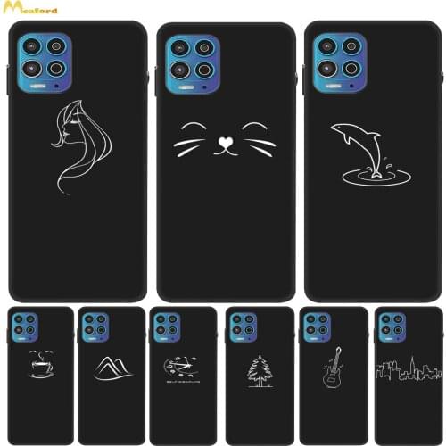 MotoG100 Silicone Case Back Cover For Motorola Moto G100 Phone Cases Etui G 100 6.7" Soft Protective Cover Capa Black TPU Bumper