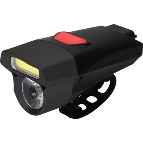 Bicycle Light COB LED Headlight, USB Rechargeable Bike Front Light, Quick-Release Wide Angle Bicycle Light Cycling Headlight