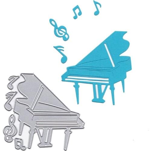 Piano Metal Cutting Dies Stencil Scrapbooking DIY Album Stamp Paper Card Emboss