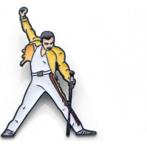 V292 Singer Zinc Alloy Tie Pins Badge Para Shirt Bag Clothes Hat Backpack Brooches Badges Medals Decorations 1PCS