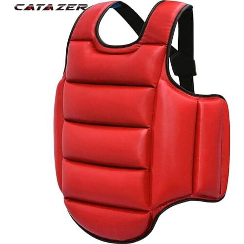 Adult Child Taekwondo Chest Guard Boxing Kickboxing MMA Body Protector Training Uniform Back Support