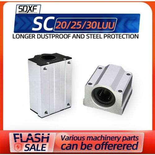 1/2 / 4PCS box-type linear slider with extended dustproof and steel protection SC20 / 25 / 30LUU