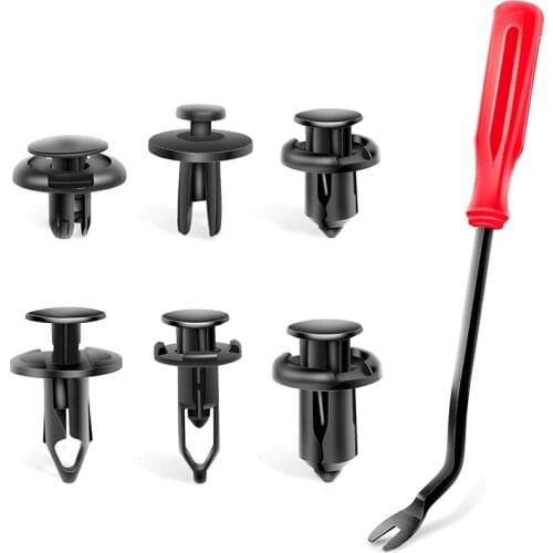 120PCS Car Plastic Rivets Retainer 6.3mm 8mm 9mm 10mm Expansion Screws Replacement Kit Bumper Push Rivet Clips