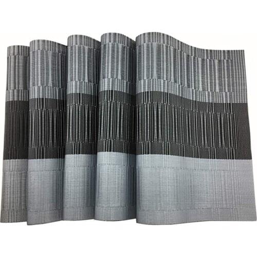 4Pcs Placemat Non-Slip Insulation Placemat Washable Table Mats Wipe Clean Heat Resistant Placemats Western Food Steak Plate Mat