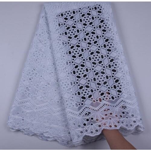 White African Dry Lace Fabric 2019 High Quality Lace Swiss Voile Lace In Switzerland Nigerian Pure Cotton Lace For Wedding S1710