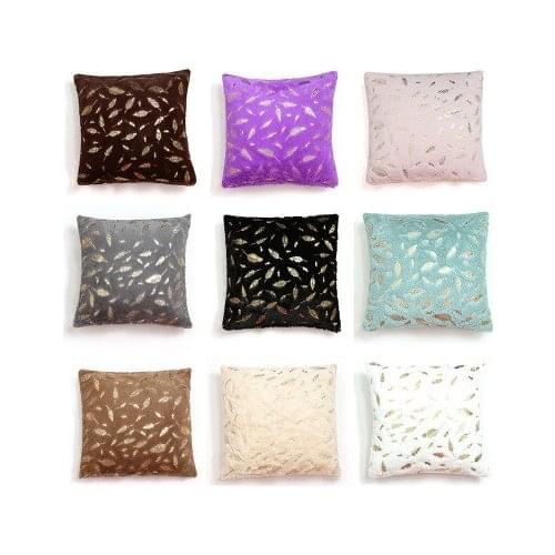 Decorative Cushion Cover Fur Feather Home Plush Pillow Case Decorative Throw Pillow Cover Seat Sofa Bed Decoration Pillowcases