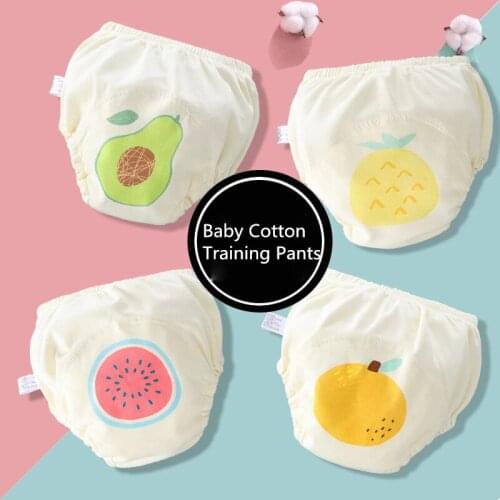 Baby Cotton Diapers Reusable Cloth Diaper Nappies Washable Training Pants Panties Infants Newborn Child Underwear Nappy Changing