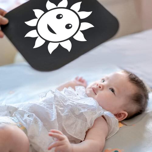 Baby Toys Montessori Educational Toys Black White FlashCards Game Visual Stimulation Learning Newborn Baby 0-12 months Gifts