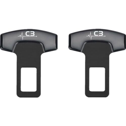 For Citroen C3 C3-XR AccessoriesCar Styling Car Belt Buckles Safty Belt Alarm Canceler Stopper 2pcs