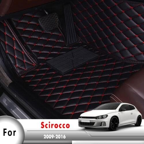 Carpets Car Floor Mats For scirocco 2009 2010 2011 2012 2013 2014 2015 2016 Auto Interior Covers Accessories For Volkswagen vw