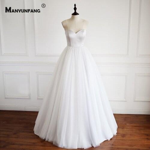 MANYUNFANG Sleeveless Wedding Dresses