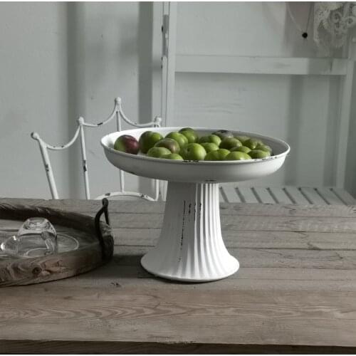 Metal Round Pedestal Wedding Cake Stand Vintage Handmade