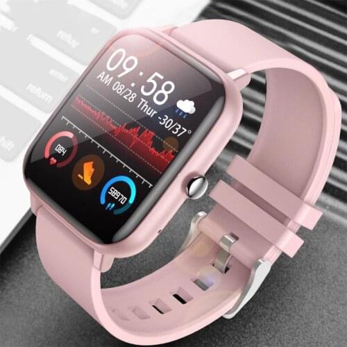 New Fashion Ladies Smart Watch Full Screen Touch Bluetooth Call IP67 Waterproof Heart Rate Monitoring Sports Watch For Xiaomi
