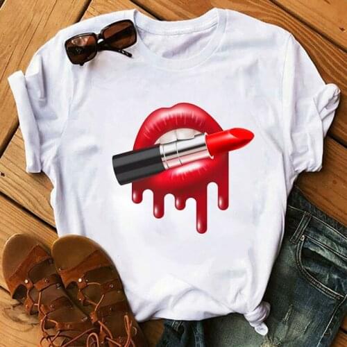 New Women T-shirts 2021 Plus Size Graphic Print Tees Female Streetwear Harajuku Kawaii New Camiseta Mujer Tops Short Clothes