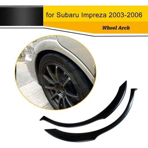 Carbon Fiber Auto Side Fender Flares Trim for Subaru Impreza 2003-2006