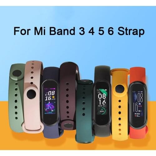 Strap For Xiaomi Mi band 3 4 5 6 Bracelet miband 6 miband 5 Replacement Silicone Smart watchband For xiaomi my band belt 5 4 3