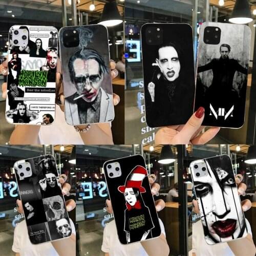 Marilyn Manson We Are Chaos Phone Case For iphone 12 11 Pro Max Mini XS Max 8 7 6 6S Plus X 5S SE 2020 XR Silicone Soft cover