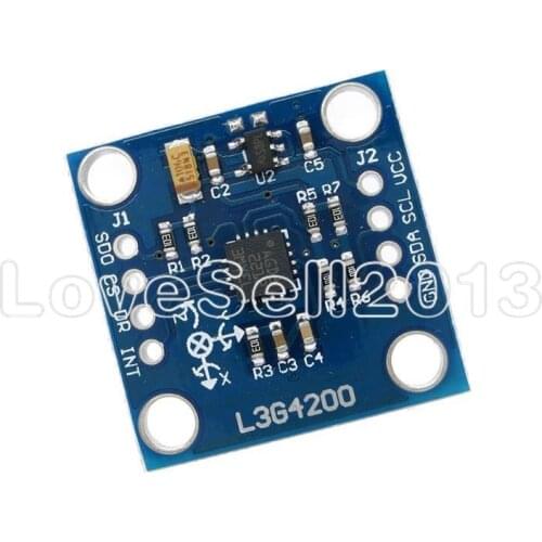 1Pcs I2C/SPI L3G4200D Triple Axis Gyro Angular Velocity Sensor Board Module For Arduino