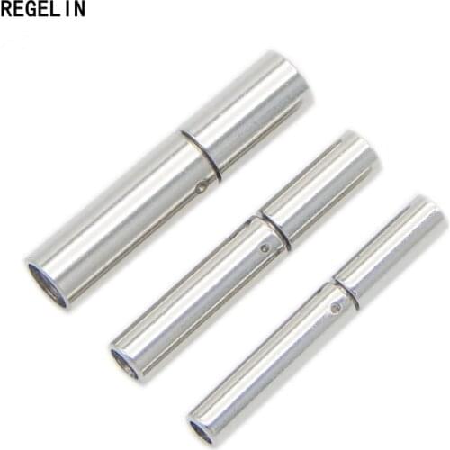 REGELIN Stainless Steel Clasps Gold/Silver/Rose Gold/Gun Black Hooks For Leather Diy Necklaces & Bracelets Jewelry Making 2pcs